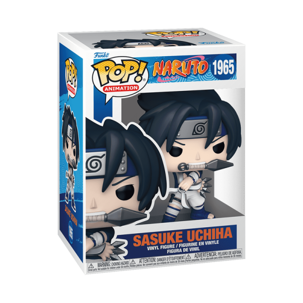 Captura a Sasuke Uchiha con Demon Wind Shuriken (1965) en Funko Pop de Naruto Shippuden. ¡Figura exclusiva y detallada del ninja más cool, imprescindible para tu colección anime!