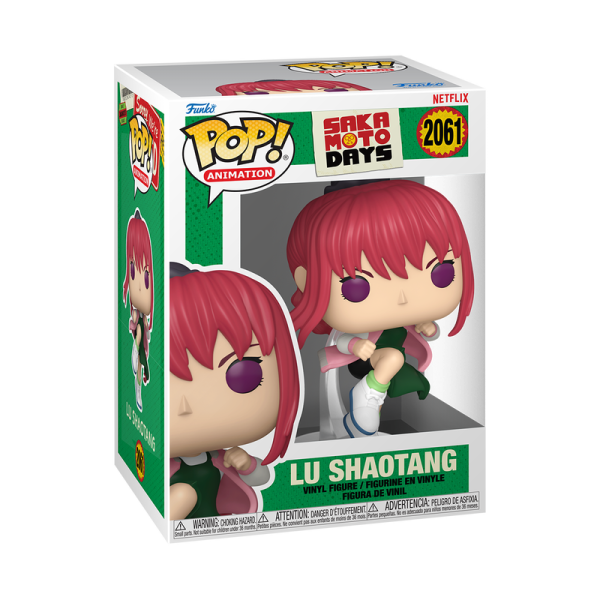 ¡El asesino más implacable de la Orden ha llegado! Colecciona la figura Funko Pop! de Lu Shaotang de la popular serie de manga y anime Sakamoto Days. Este Funko captura al hábil asesino con su atuendo de combate, listo para la acción. Una pieza imprescindible para los fans de Sakamoto Days y los coleccionistas de Funko.