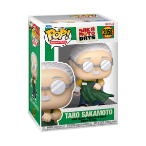 El legendario asesino se ha retirado, pero está de vuelta! Consigue la figura Funko Pop! de Taro Sakamoto de la popular serie de manga y anime Sakamoto Days. Este Funko captura a Sakamoto en su versión de "padre de familia", con su icónica pose y su bolsa de la compra, listo para defender a los suyos. ¡Una pieza clave para cualquier fan de la serie!