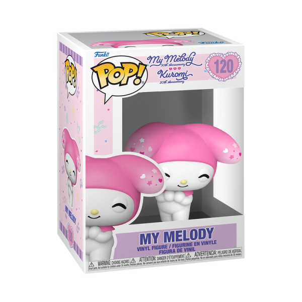 ¡Dale un toque dulce a tu colección con el Funko Pop de My Melody (120) de Hello Kitty and Friends! Un adorable imprescindible para los fans.