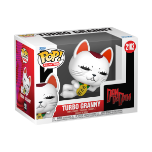 ¡Siente la velocidad y el terror! Consigue el Funko Pop de Turbo Granny (2102) de DANDADAN. Esta figura captura a la poderosa y veloz entidad sobrenatural. ¡Un imprescindible para los fans que aman la acción y los encuentros paranormales del manga!