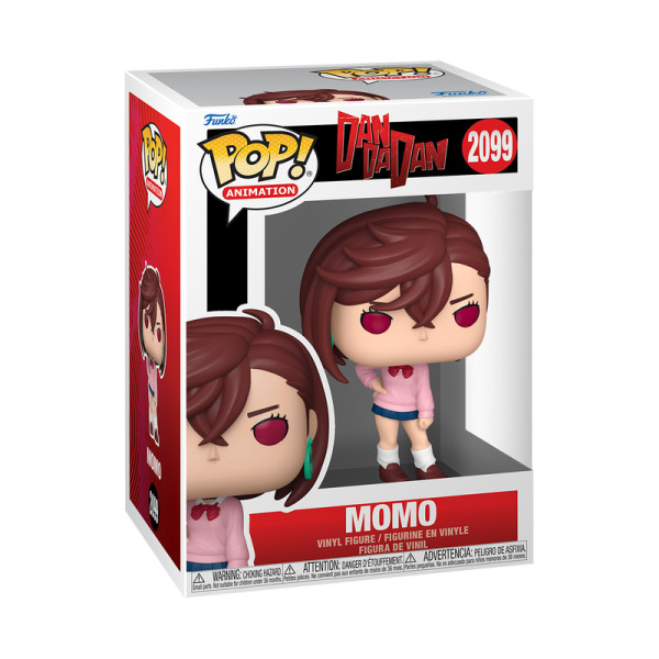 ¡Desafía a los fantasmas y aliens con el Funko Pop de Momo Ayase (2099) de DANDADAN! Esta figura captura a la intrépida protagonista lista para cualquier batalla sobrenatural. ¡Un imprescindible para los fans que adoran el manga lleno de acción y misterio!