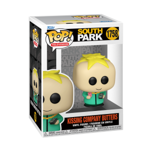 ¡Consigue el Funko Pop de Kissing Company Butters (1758) de South Park! Esta figura coleccionable, con un diseño divertido, es un "must-have" para cualquier fan de la serie.