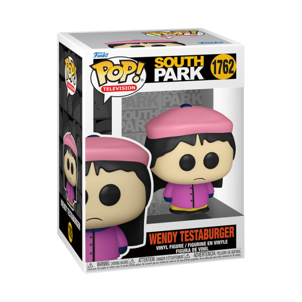 ¡Consigue el Funko Pop de Wendy Testaburger (1762) de South Park! Esta figura coleccionable, con un diseño único, es un "must-have" para cualquier fan de la serie.