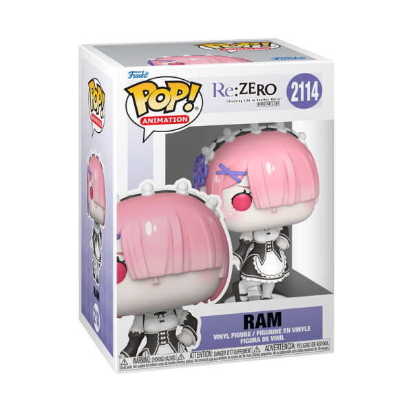 ¡Colecciona a la icónica Ram (2114) de Re:Zero con este Funko Pop! Una pieza esencial para fans y coleccionistas que quieran añadir a la querida heroína a su colección.