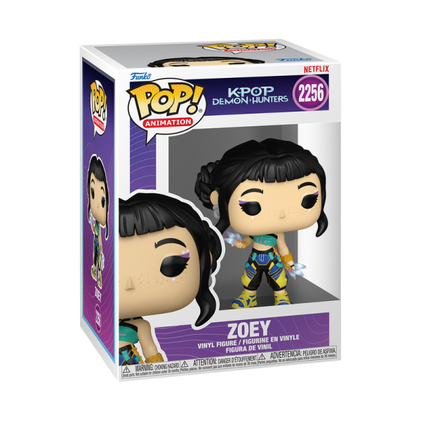 ¡Consigue el Funko Pop de Zoey (2256) de KPop Demon Hunters! Esta figura coleccionable, con su diseño único, es un "must-have" para cualquier fan y coleccionista de la serie.