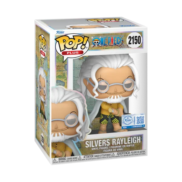 Funko Pop! Silvers Rayleigh #2150 de One Piece. Edición exclusiva FS con gran detalle. ¡Imprescindible para fans y coleccionistas!