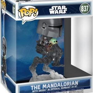 Star Wars: The Mandalorian with Grogu in Imperial Remnant at RT (Rides)(Funko Pop))