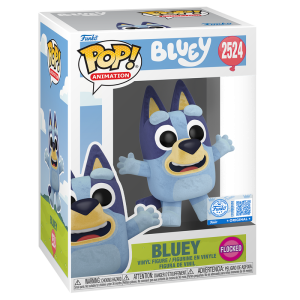 Bluey: Bluey (2524)(Exclusivo)(Flocked)(Funko Pop)